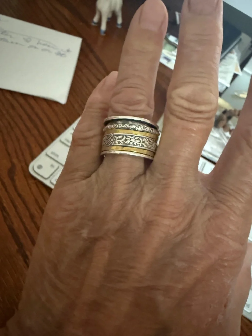 RETIRED!  Silpada Silver And Brass Spinner Ring just for YOU!